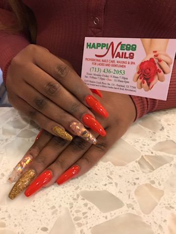 Happiness Nails nail work in Pearland, Texas